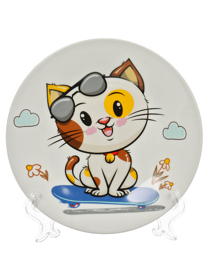 Набор детской посуды фарфор, 3 шт, Котенок, подарочная упаковка, Loraine, 60407