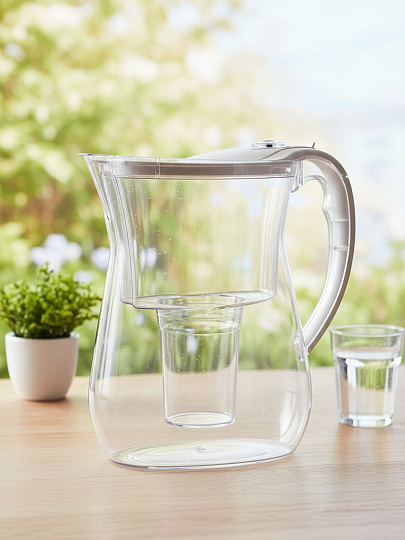 Фильтр-кувшин Аквафор, Лион, 1 ступ, 3.8 л, бел, 800304