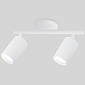Светильник на основании General Lighting Systems, Башня, 50 Вт, GU10, на 2 лампочки, IP20, d5.5х10х10 см, Спот, белый, 661830 - фото 3