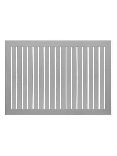 Экран для радиатора, МДФ, 900х600 мм, прямоугольный, серый DE LUXE, реечный, Стильный Дом
