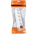 Корпус удлинителя 5 гнезд TDM Electric SQ1806-0037 16 А 250 В 2П+3 с выключателем и заземлением белый - фото 2