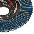 Круг лепестковый торцевой КЛТ1 для УШМ, LugaAbrasiv, диаметр 115 мм, посадочный диаметр 22 мм, зерн ZK80, шлифовальный - фото 2