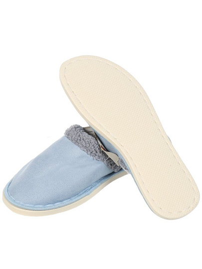 Тапки для женщин, серо-голубые, р. 40-41, закрытые, Forio, 135-22003-Ф-Р