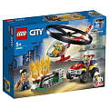 Конструктор Lego, City, Пожарный спасательный вертолет, 5-7 лет, 93 детали, 60248