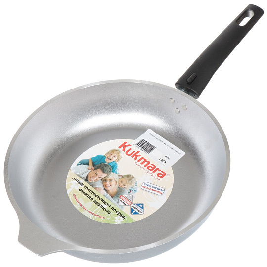 Сковорода литой алюминий, 26 см, Kukmara, съемная ручка, с263
