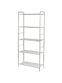 Стеллаж металл, пластик, 5 секций, 65.5х30х155.5 см, белый, ЗМИ, Валенсия 25, СТВ25 Б - фото 5