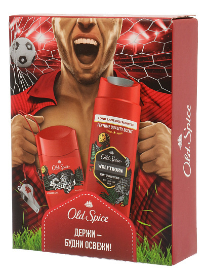 Набор подарочный для мужчин, Old Spice, Wolfthorn, дезодорант стик 50 мл + гель для душа 250 мл