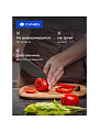 Доска разделочная акация, 24х20х1.6 см, с ручкой, прямоугольная, Daniks, CB27924A - фото 3