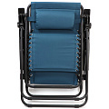 Шезлонг пляжный складной, металл, 165х65х110 см, 100 кг, 2 положения спинки, голубой, двухслойный, Green Days - фото 8
