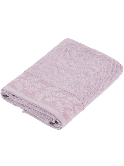 Полотенце банное 50х90 см, 100% хлопок, 500 г/м2, Перо, Silvano, лавандовое, Узбекистан
