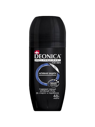 Дезодорант Deonica, Активная защита, для мужчин, ролик, 50 мл