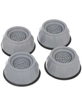 Антивибрационные подставки 4 шт, серый, индивидуальная упаковка, Aqwin
