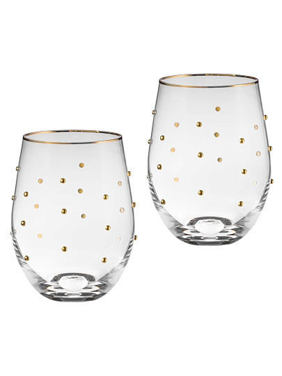 Стакан для виски 520 мл, стекло, 2 шт, Lefard, Goldy, 685-113