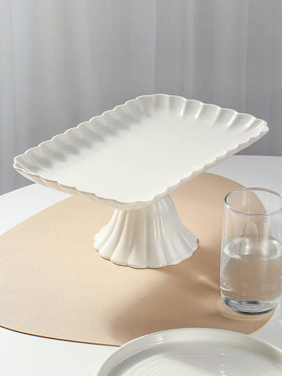 Ваза для фруктов, фарфор, на ножке, 30.5 см, Bonjart, 202505