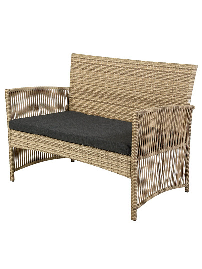 Мебель садовая стол, 80х50х41 см, 2 кресла, 1 диван, 112х65х77 см, C010254