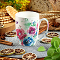 Кружка керамика, 350 мл, Вальс цветов, Y4-6631, в ассортименте