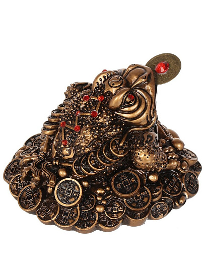 Фигурка декоративная Денежная жаба, 9х6 см, Y6-10608