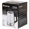 Чайник электрический Lofter, A03, 2 л, 1500 Вт, скрытый нагревательный элемент, подсветка, стекло - фото 2