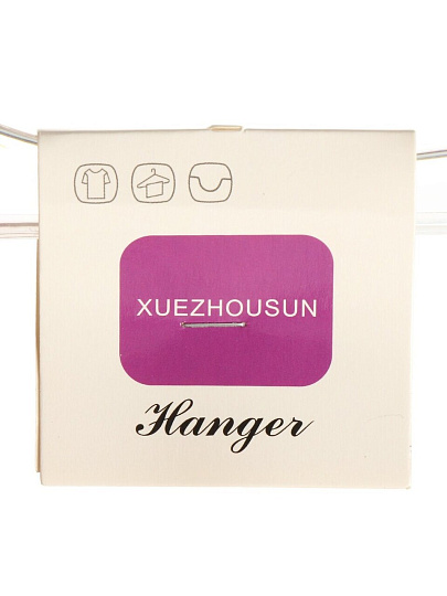 Вешалка-плечики для одежды, 39.5х2.5х23 см, пластик, металл, Y4-9831