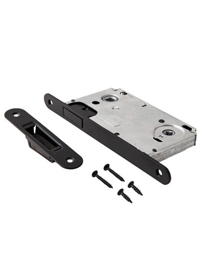 Защелка врезная, Apecs, 5300-M-WC-BLM, 30559, магнит, с фиксатором, без ручек, черная