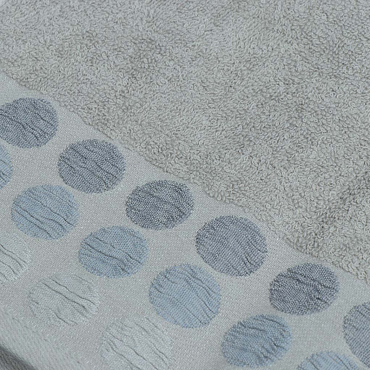 Полотенце банное 70х140 см, 380 г/м2, махра, Point, Brielle, серое, Турция, 1215-62288