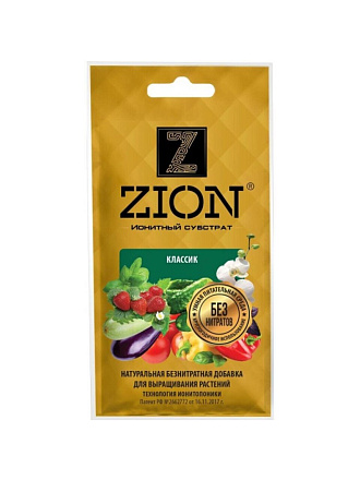 Удобрение Классик, универсальное, саше, минеральное, субстрат, 30 г, Zion