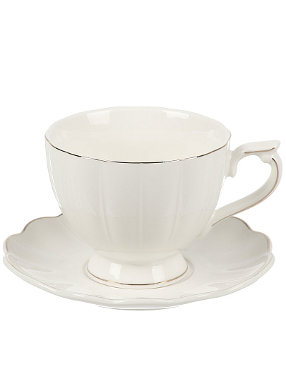 Набор чайный фарфор, 12 предметов, на 6 персон, 240 мл, Bonjart, ТМ Глория, 812-0520, подарочная упаковка