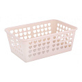 Корзина для хранения, 30х20х11.5 см, прямоугольная, пластик, в ассортименте, Альтернатива, М529