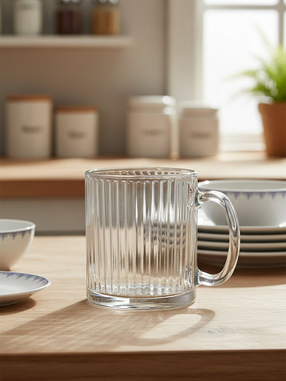 Кружка стекло, 320 мл, Чайная Вертикаль, ОСЗ, 23с2354