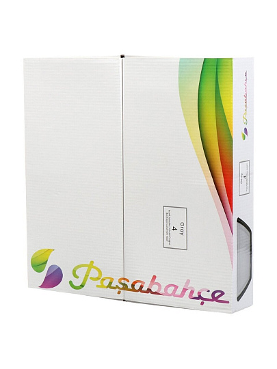 Салатник стекло, квадратный, 4 шт, 6.5 см, 16х16 см, Gray, Pasabahce, 53066