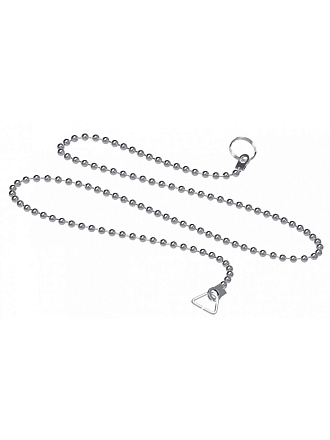 Цепочка для пробки для ванны Unicorn, нержавеющая сталь, 45 см, хром, Е25