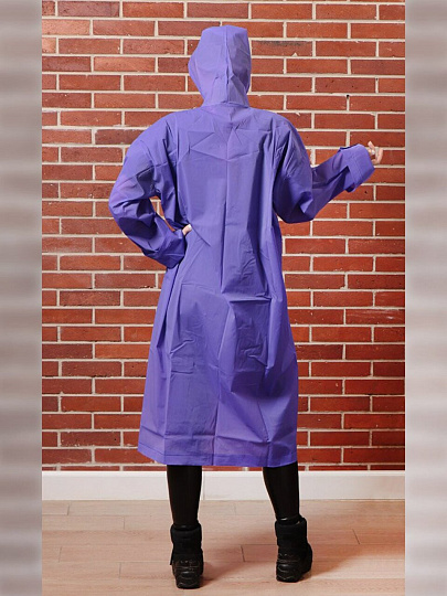 Дождевик пончо 65х110 см, с капюшоном, кнопки, EVA, 0.12 микрон, UNI, с застежкой-кнопками, в ассортименте, Y6-1827