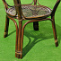 Мебель садовая Флоренция Мини, стол, 80.5х81х76 см, 2 кресла, подушка бежевая, 110 кг, IND07 - фото 10