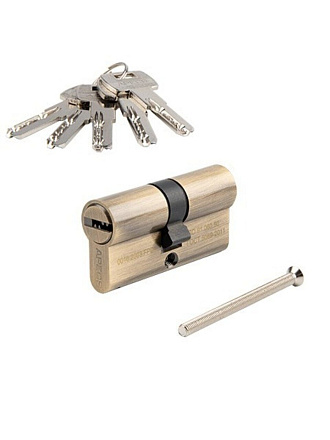 Личинка замка двери Apecs, SM-60-AB, 32102, 60 мм, бронза