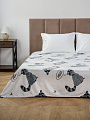 Плед 1.5-спальный, 150х200 см, велсофт жаккард, 100% полиэстер, Silvano, Животные Енот, серый, 150/202-CLF/LA - фото 2