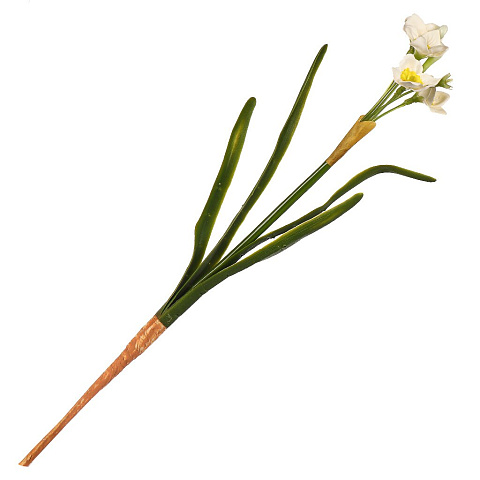 Цветок искусственный декоративный Нарцисс, 40 см, белый, Y4-7954