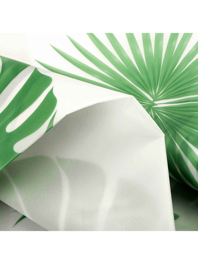 Штора для ванн 180х180 см, Peva, Naonao, зеленый принт, A310150