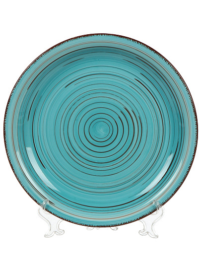 Сервиз столовый керамика, 19 предметов, на 6 персон, Domenik, Laguna, DMS100, голубой