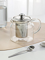 Чайник заварочный стекло, нержавеющая сталь, 0.6 л, с ситечком, Y6-2595/B050141 - фото 6