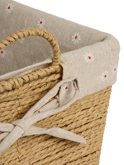 Корзина плетеная, прямоугольная, с ручками, 31*21*17 см, Y4-9675