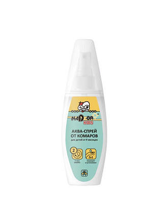 Репеллент от комаров, аква-спрей, для детей, Nadzor, 100 мл