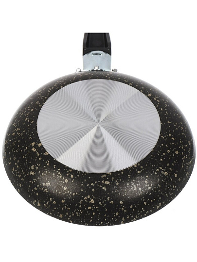 Сковорода алюминий, 18 см, антипригарное покрытие, Vari, HouseLoft, черный гранит, HL14318