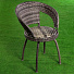 Мебель садовая Green Days, серая, стол, 55х55х60 см, 2 стула, 150 кг, HYB2123 - фото 3