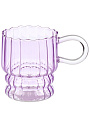Кружка стекло Оптик, сиреневый, 350мл 8*9.5см,Y4-9730 - фото 2