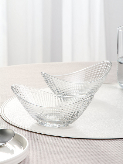 Набор салатников стекло, 2 шт, 17.5х8.5х7 см, Venice, Kaveh, BB7167GCL
