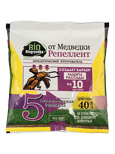 Репеллент от медведки, гранулы, 100 г, Biogryadka