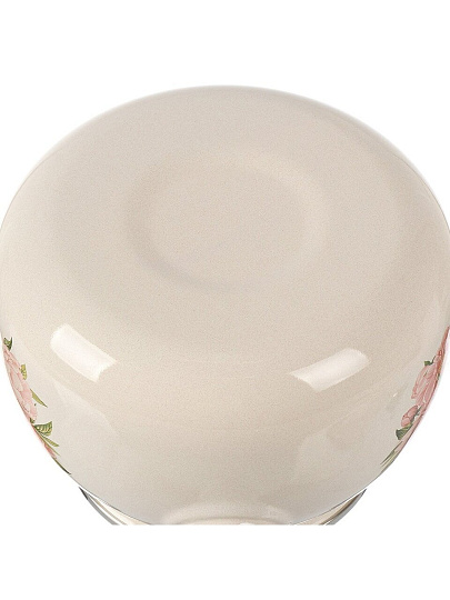 Чайник сталь, эмалированное покрытие, 2.5 л, со свистком, с кнопкой, ЛЗЭП, Букет пионов, индукция, белый, С-2711АП/4ЖмРч