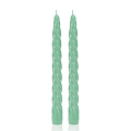 Свеча декоративная, 22х2.1 см, стержень, винтовая, 2 шт, мятная, Bartek Candles, Barok - фото 2
