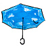 Зонт для женщин, механический, трость, 8 спиц, 60 см, Облака, полиэстер, Y822-053 - фото 4