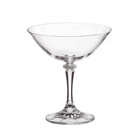 Бокал для мартини, 180 мл, стекло, 6 шт, Bohemia, Branta kleopatra, 18157